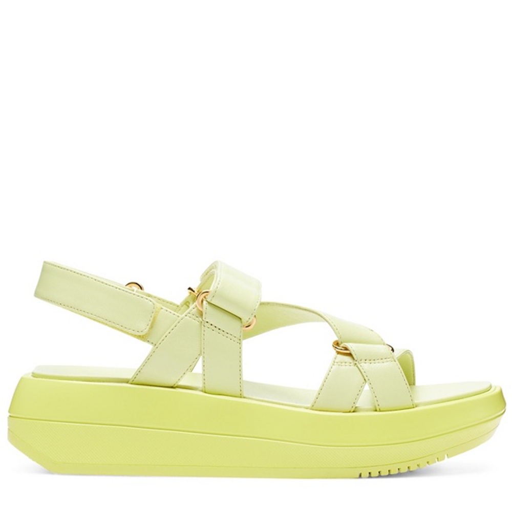 Stuart Weitzman Lime Moxie Sport Sandals